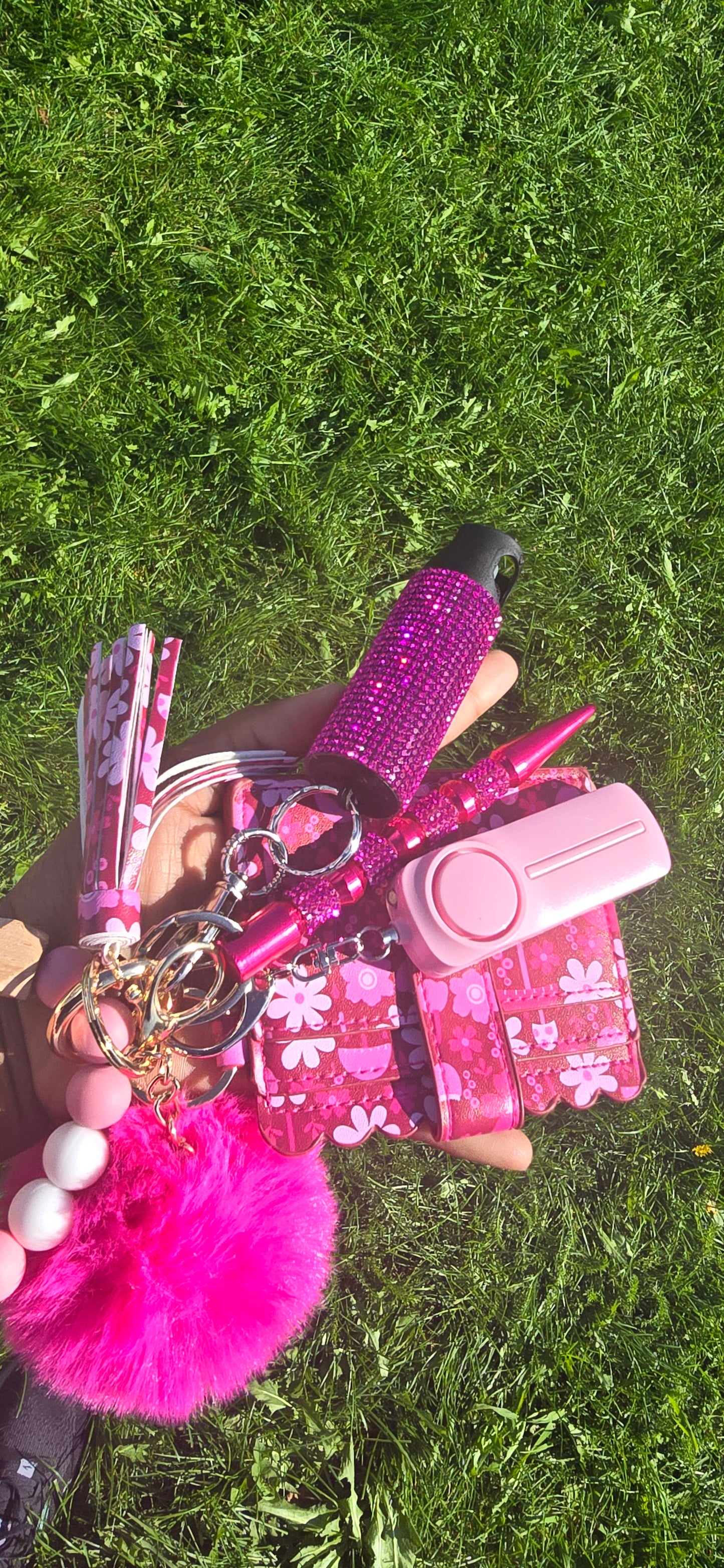 BLINGED Hot Girl Silicone Beaded Keychain